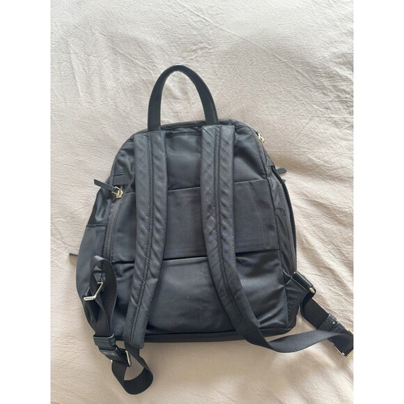 Tumi Womens Small Black Nylon Zip Compartment Voyageur Dori Backpack Bag Work - Picture 3 of 8